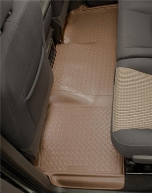 Ford F-350 Floor Mats - Rear - Husky Liners - Classic Style Series - Black - `99-`07